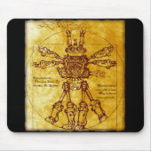 Vitruvian Dampf-Bot Mousepad (Vorne)