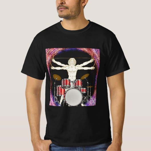 Vitruvian Drummer T - Shirt (Vorderseite)