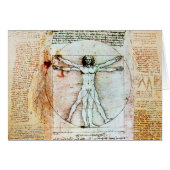 VITRUVIAN MAN Antique Perchment (Vorderseite (Horizontal))