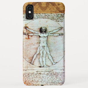 VITRUVIAN MAN Antique Perchment iPhone XS Max Hülle