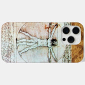 VITRUVIAN MAN Antique Perchment Case-Mate iPhone Hülle (Rückseite (Horizontal))