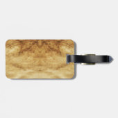 VITRUVIAN MAN Antique Perchment Gepäckanhänger (Rückseite horizontal)