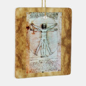 VITRUVIAN MAN Antique Perchment Keramikornament (Rechts)