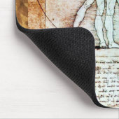 VITRUVIAN MAN Antique Perchment Mousepad (Ecke)