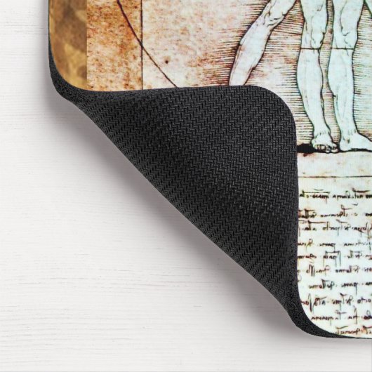 VITRUVIAN MAN Antique Perchment Mousepad (Ecke)