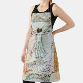 VITRUVIAN MAN Antique Perchment Schürze (InSitu)