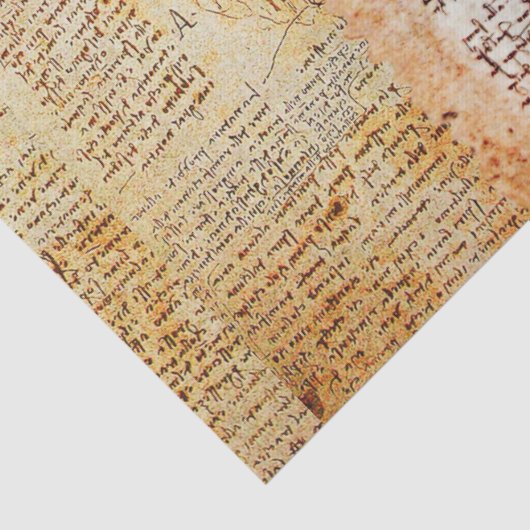 VITRUVIAN MAN Antique Perchment Seidenpapier (Detail)