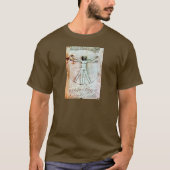 VITRUVIAN MAN Antique Perchment T-Shirt (Vorderseite)