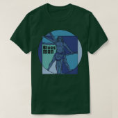 Vitruvian Man as Blues Man playing Electrified Gui T-Shirt (Design vorne)