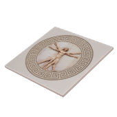 Vitruvian Man by Da Vinci Neutral Architectural Fliese (Seite)