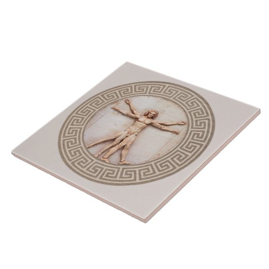 Vitruvian Man by Da Vinci Neutral Architectural Fliese (Seite)