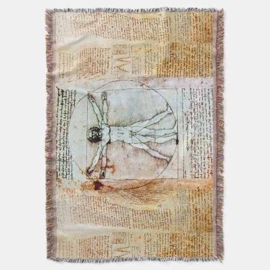 VITRUVIAN MAN by Leonardo Antique Decke (Vorderseite Vertikal)