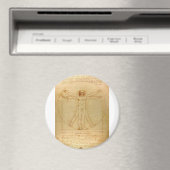 Vitruvian Man by Leonardo da Vinci Magnet (In Situ (Geschirrspüler))
