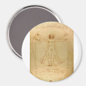 Vitruvian Man by Leonardo da Vinci Magnet (Vorderseite/Rückseite)