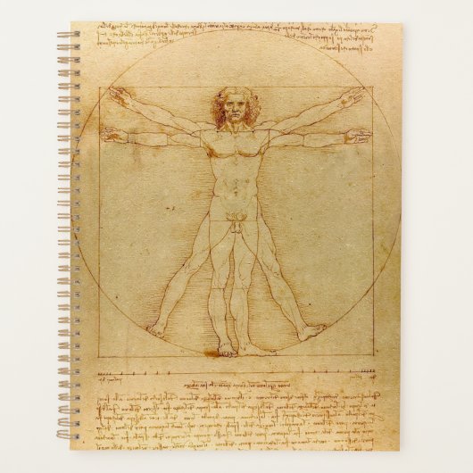 Vitruvian Man by Leonardo da Vinci Planer (Vorderseite)