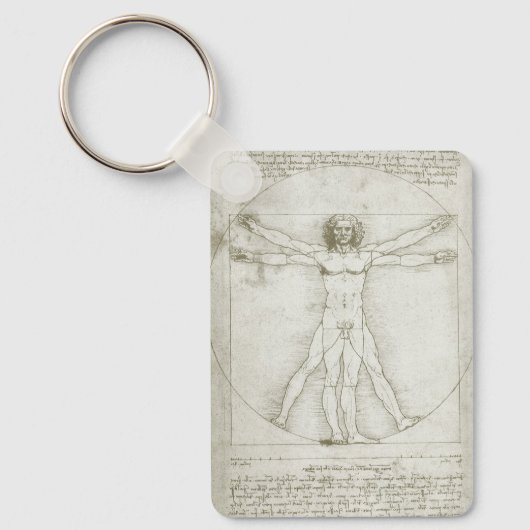 Vitruvian Man by Leonardo da Vinci Schlüsselanhänger (Vorderseite)