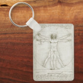 Vitruvian Man by Leonardo da Vinci Schlüsselanhänger (Vorderseite)