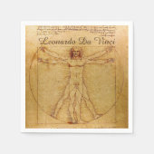 Vitruvian Man By Leonardo Da Vinci Serviette (Vorderseite)