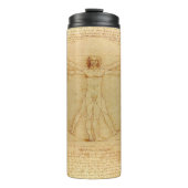 Vitruvian Man by Leonardo da Vinci Thermosbecher (Vorderseite)