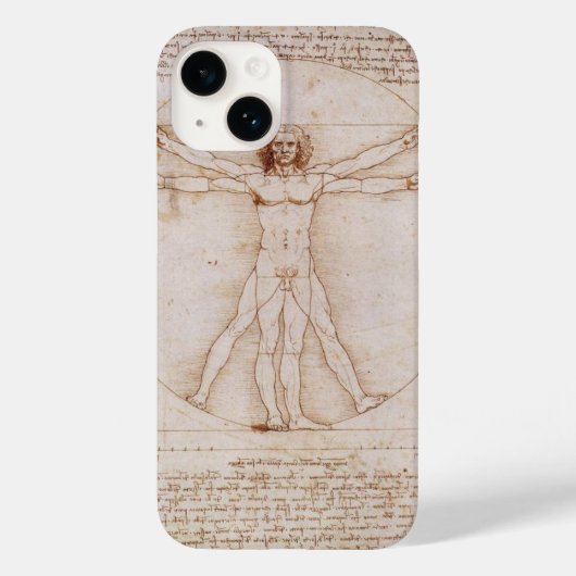 Vitruvian Man Case-Mate iPhone Hülle (Rückseite)