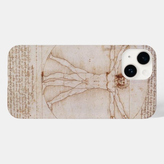 Vitruvian Man Case-Mate iPhone Hülle (Rückseite (Horizontal))