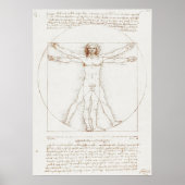 Vitruvian Man Da Vinci Poster (Vorne)
