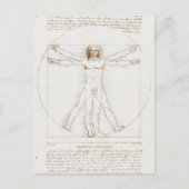 Vitruvian Man Da Vinci Postkarte (Vorderseite)