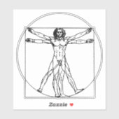 Vitruvian Man: Ebrace Zeitlose Weisheit Aufkleber (Blatt)