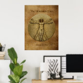 VITRUVIAN MAN Leonardo Da Vinci Art Poster (Heimbüro)