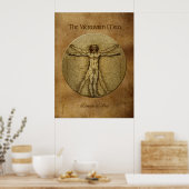 VITRUVIAN MAN Leonardo Da Vinci Art Poster (Küche)