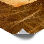 VITRUVIAN MAN Leonardo Da Vinci Art Poster (Ecke)