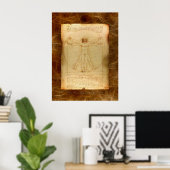 VITRUVIAN MAN Leonardo Da Vinci Art Poster (Heimbüro)