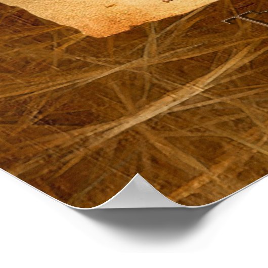 VITRUVIAN MAN Leonardo Da Vinci Art Poster (Ecke)