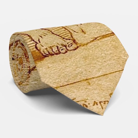 Vitruvian Man, Leonardo Da Vinci Krawatte (Gerollt)