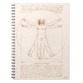 Vitruvian Man | Leonardo da Vinci | Notizblock