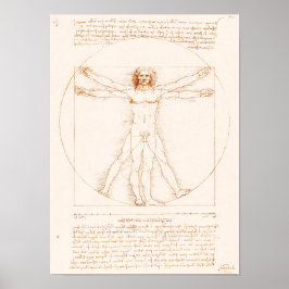 Vitruvian Man | Leonardo da Vinci | Poster