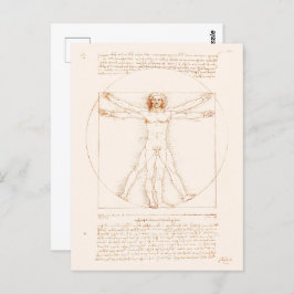 Vitruvian Man | Leonardo da Vinci | Postkarte