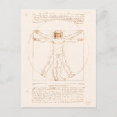 Vitruvian Man | Leonardo da Vinci | Postkarte (Vorderseite)