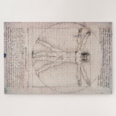 Vitruvian Man, Leonardo da Vinci Puzzle (Horizontal)