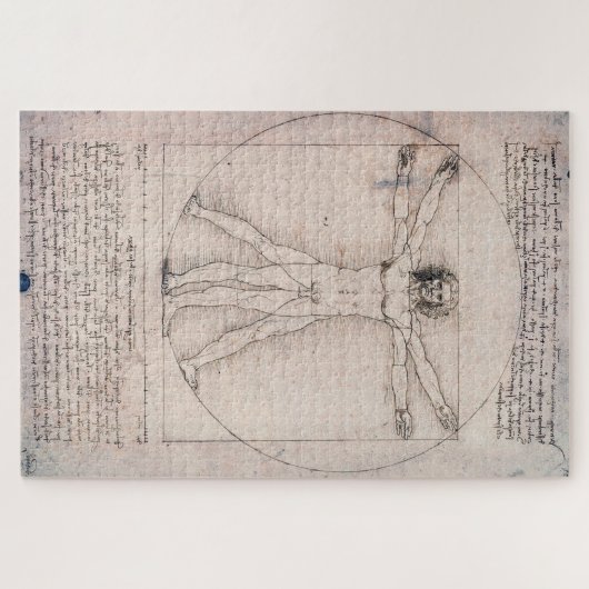 Vitruvian Man, Leonardo da Vinci Puzzle (Horizontal)