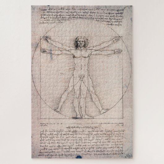 Vitruvian Man, Leonardo da Vinci Puzzle (Vertikal)