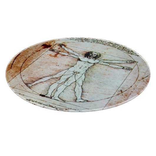 VITRUVIAN MAN Leonardo da Vinci Schneidebrett (Ecke)