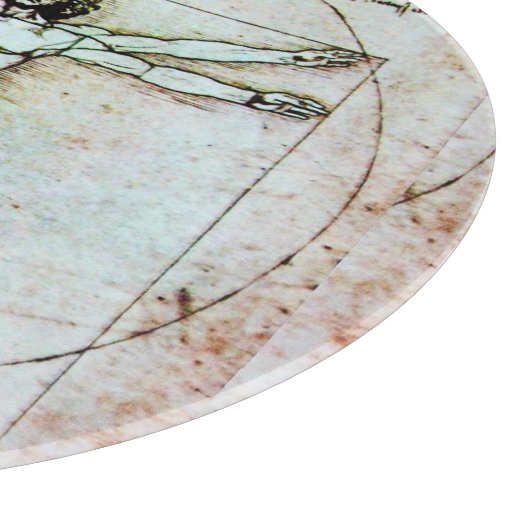 VITRUVIAN MAN Leonardo da Vinci Schneidebrett (Ecke)