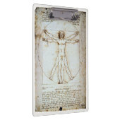 Vitruvian Man, Leonardo da Vinci, um 1490. Clip Klemmbrett (Rechts)