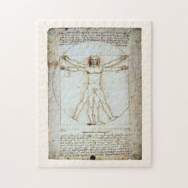 Vitruvian Man, Leonardo da Vinci, um 1490. Puzzle