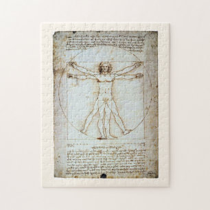 Vitruvian Man, Leonardo da Vinci, um 1490. Puzzle