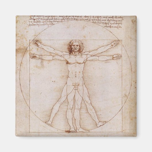 Vitruvian Man Magnet (Vorne)