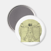 Vitruvian Man Magnet (Vorderseite/Rückseite)