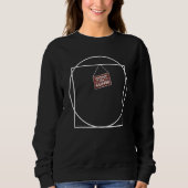 Vitruvian man makes a coffee break sweatshirt (Vorderseite)