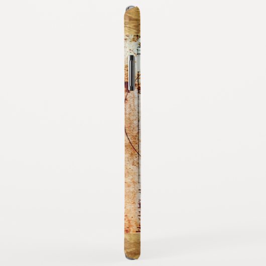 VITRUVIAN MAN, Monogram Red Ruby, Brown Case-Mate iPhone Hülle (Hinten/Rechts)